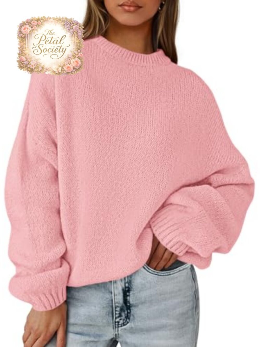 PRETTYGARDEN Women's Oversized Chunky Knit Pullover Sweater